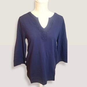 TOMMY BAHAMA Bell Sleeve Split Seam Tunic
